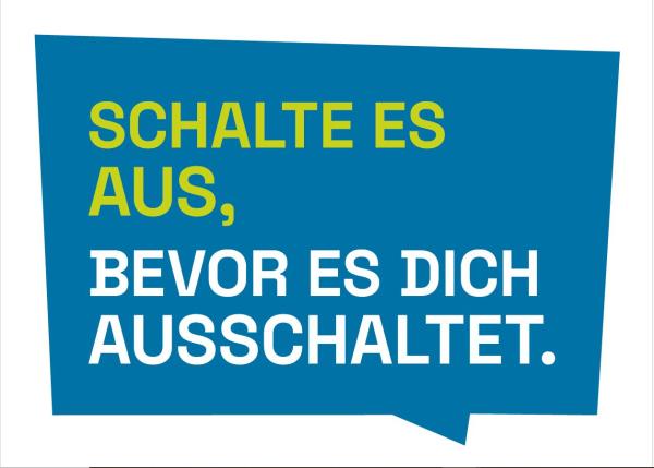 "ECHT JETZT?!" Postkarte Schalt es aus